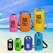 Custom Print Logo OEM Float Drifting Camping Accessories PVC Outdoor Hiking Boating Kayak Waterproof Backpack Dry Bag